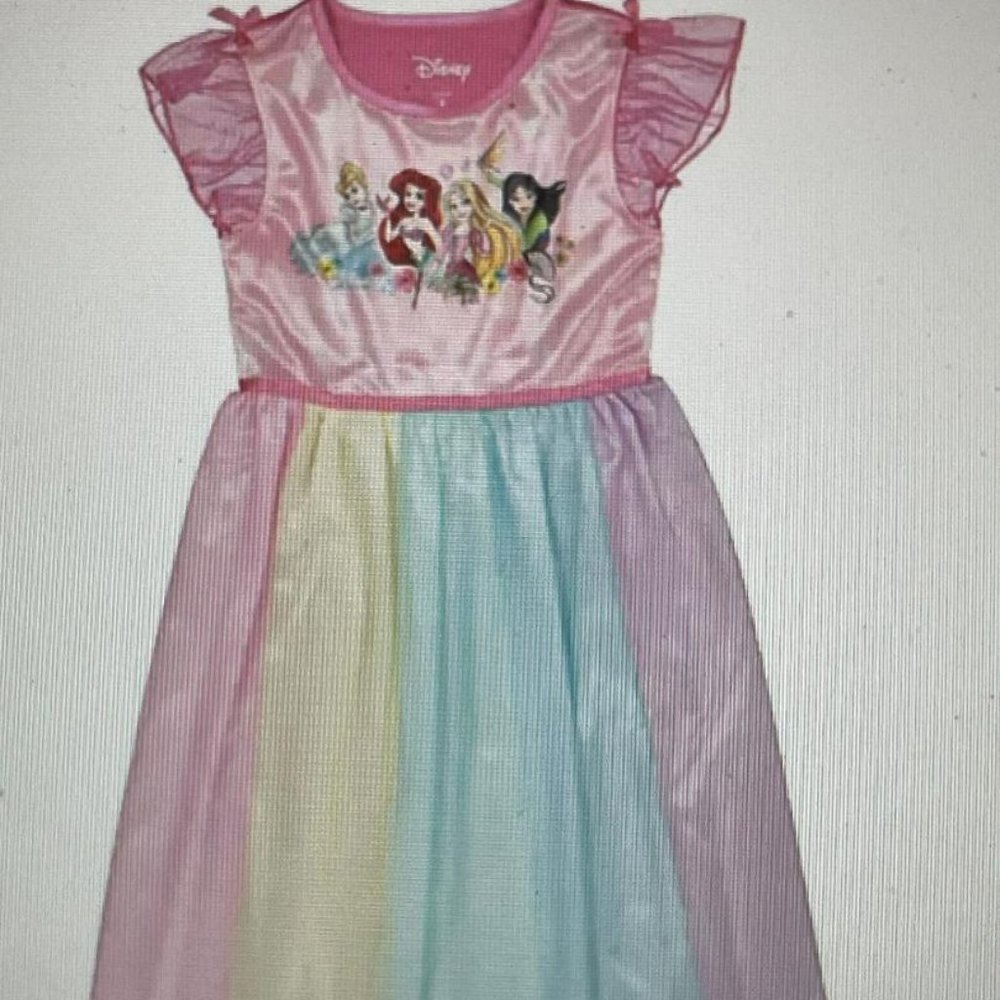NEW WITH TAGS: AME /Toddler  DISNEY Girls Multi Princess Nightgown